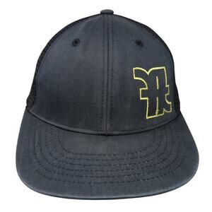 Magic Headwear Snapback Trucker Hat Blue One Size Embroidered Mesh Back